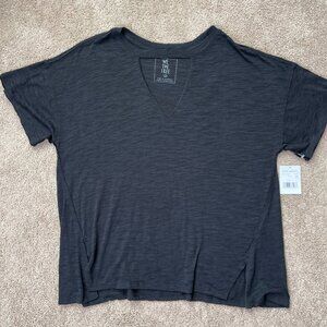 Free People Shirt Womens S Black We The Free Jordan Burnout Tee Yoga Barre NWT